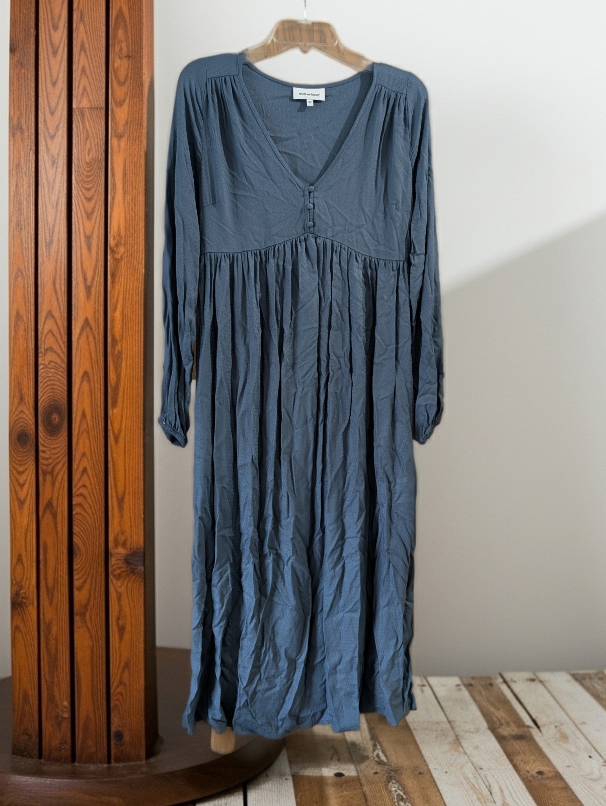 Motherhood XS-MAT Chambray Floral Solid Clothing Lot Blue Black Gray Women