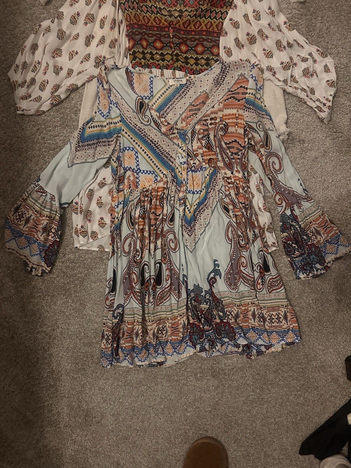 Umgee & Altar&rsquo;d State Bundle Women&rsquo;s Size Medium Mixed Tops + Skirt Lot of 4