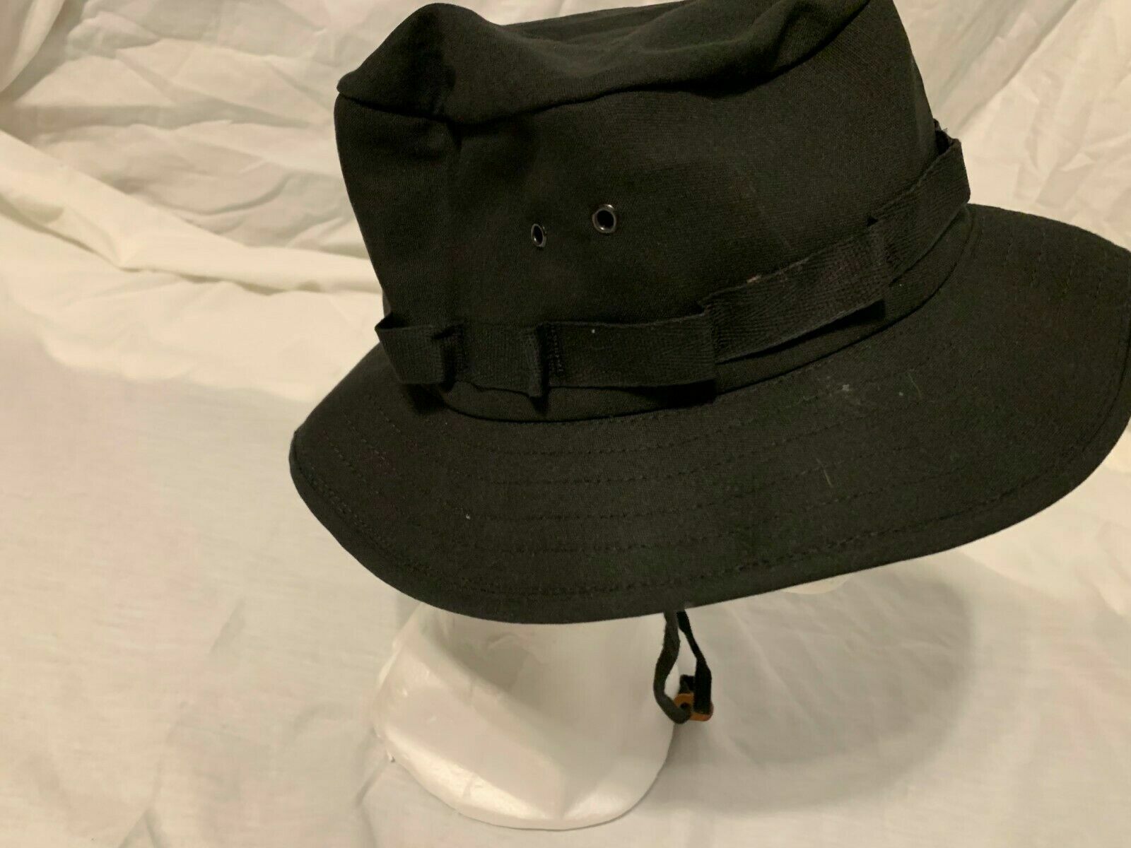MIL-SPEC BLACK MILITARY BLACK OPS NIGHT OPS HOT WEATHER BOONIE SUN HAT ALL SIZES