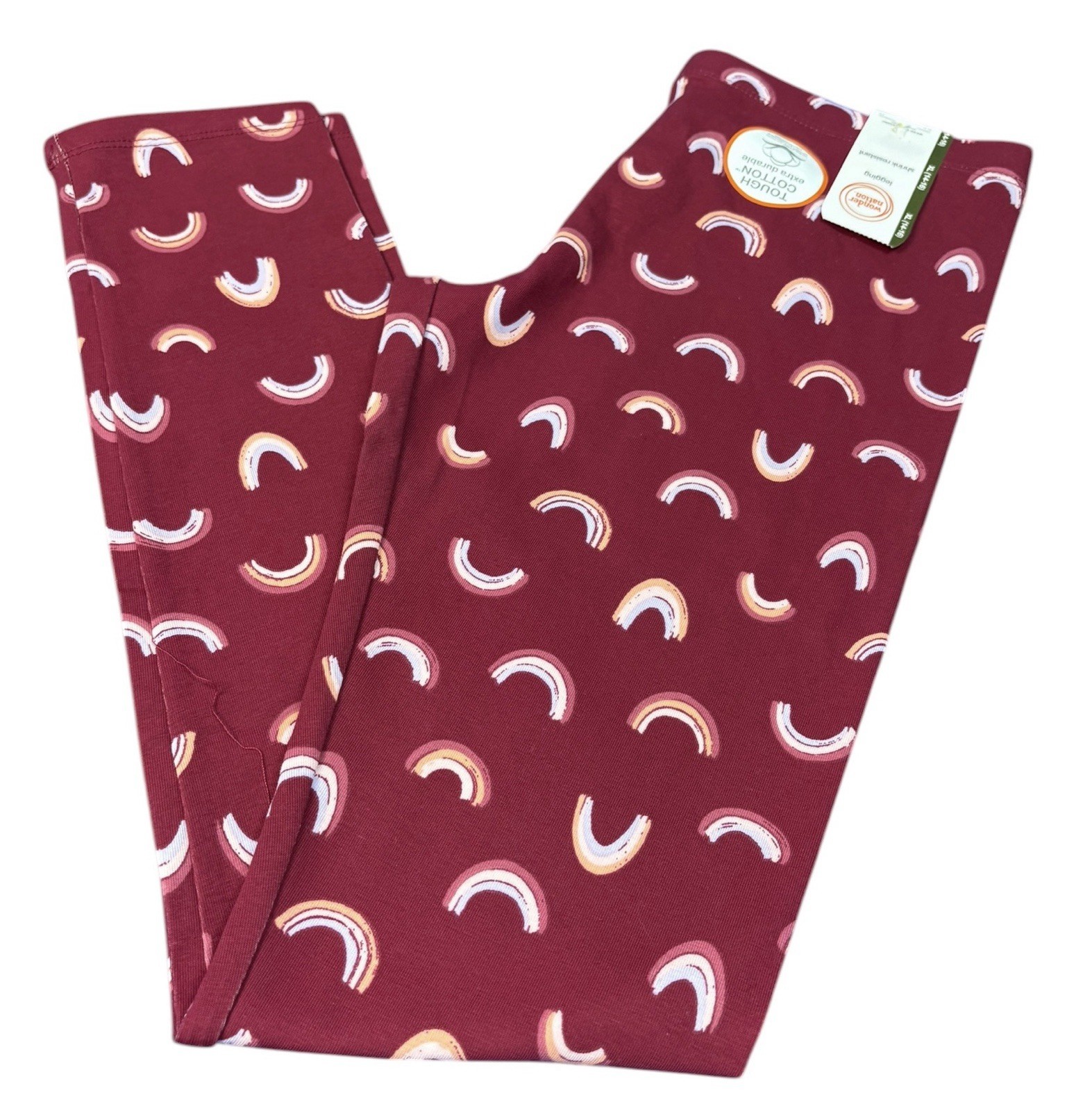 Girls Leggings Lot 4 XL 14-16 Wonder Nation Cats Rainbow Solid Floral NWT