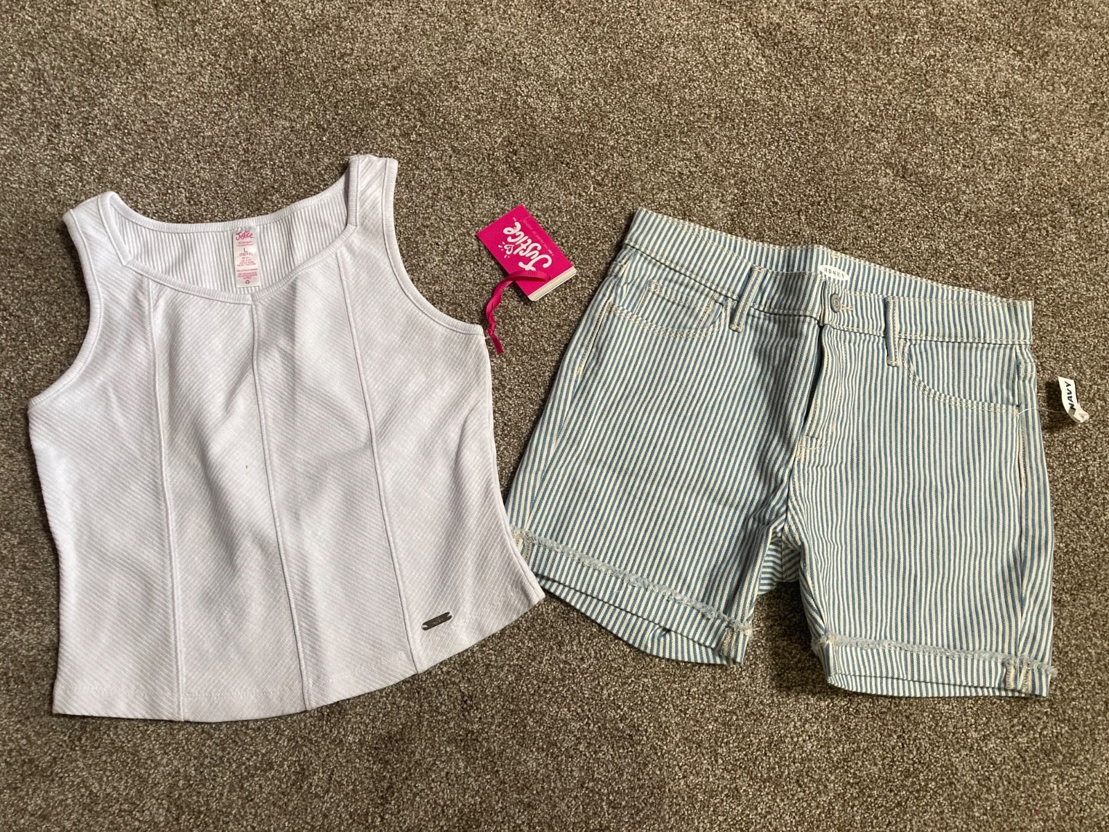 Girls Huge Size 12 14 & JR. SPRING SUMMER Clothing LOT Outfits OLD NAVY JUSTICE