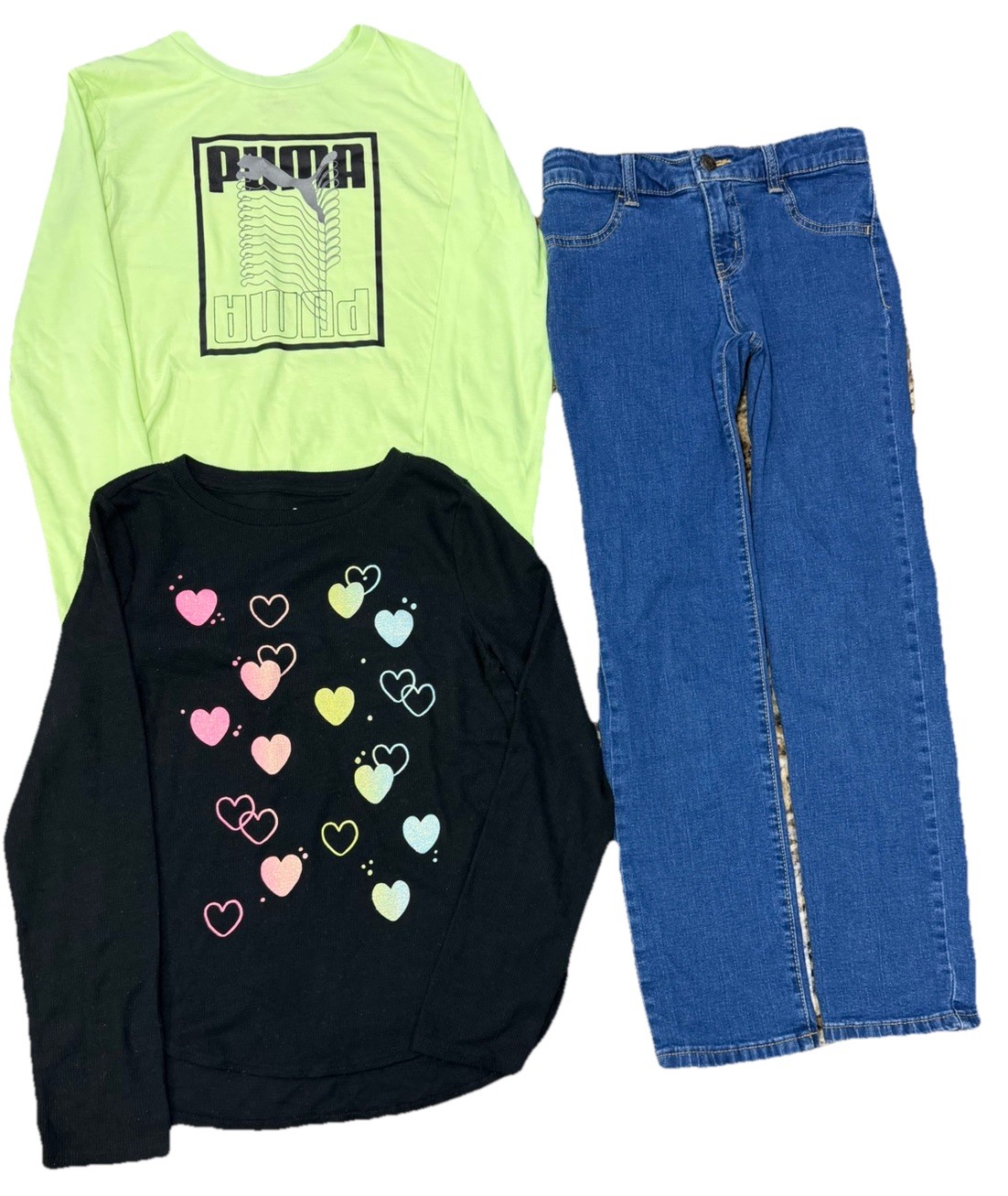 Girls Size 10 12 Large Clothing Lot Jeans Shorts Shirts Colorful & Cute! EUC!