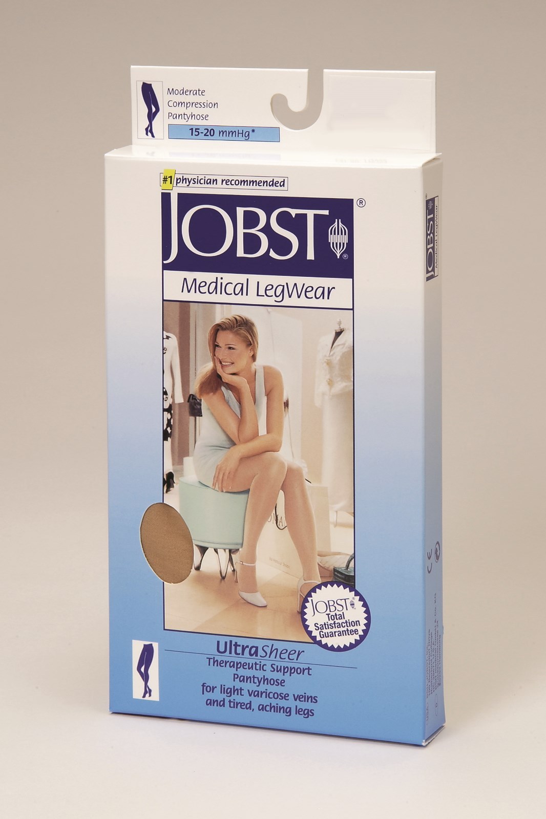 Jobst Womens UltraSheer Maternity Compression Pantyhose 15-20 mmhg Supports Hose