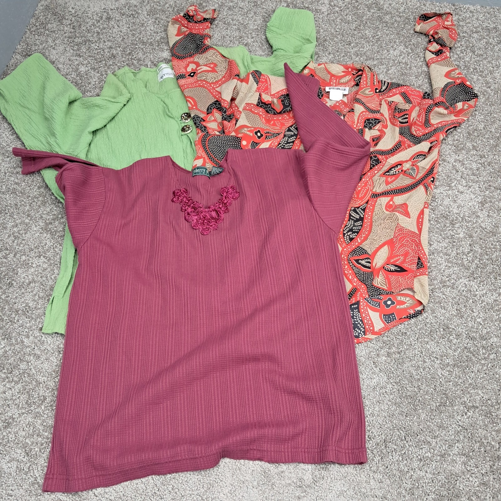 Women&rsquo;s Designer Shirts Long Sleeve Lot of 3 Large+ Sizes