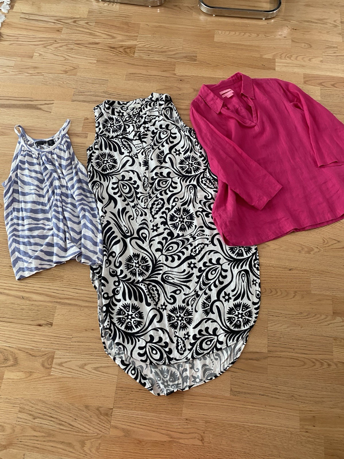 Isaac Mizrahi + alex & lili Women’s Clothing Lot 3pc Linen Dresses Top M