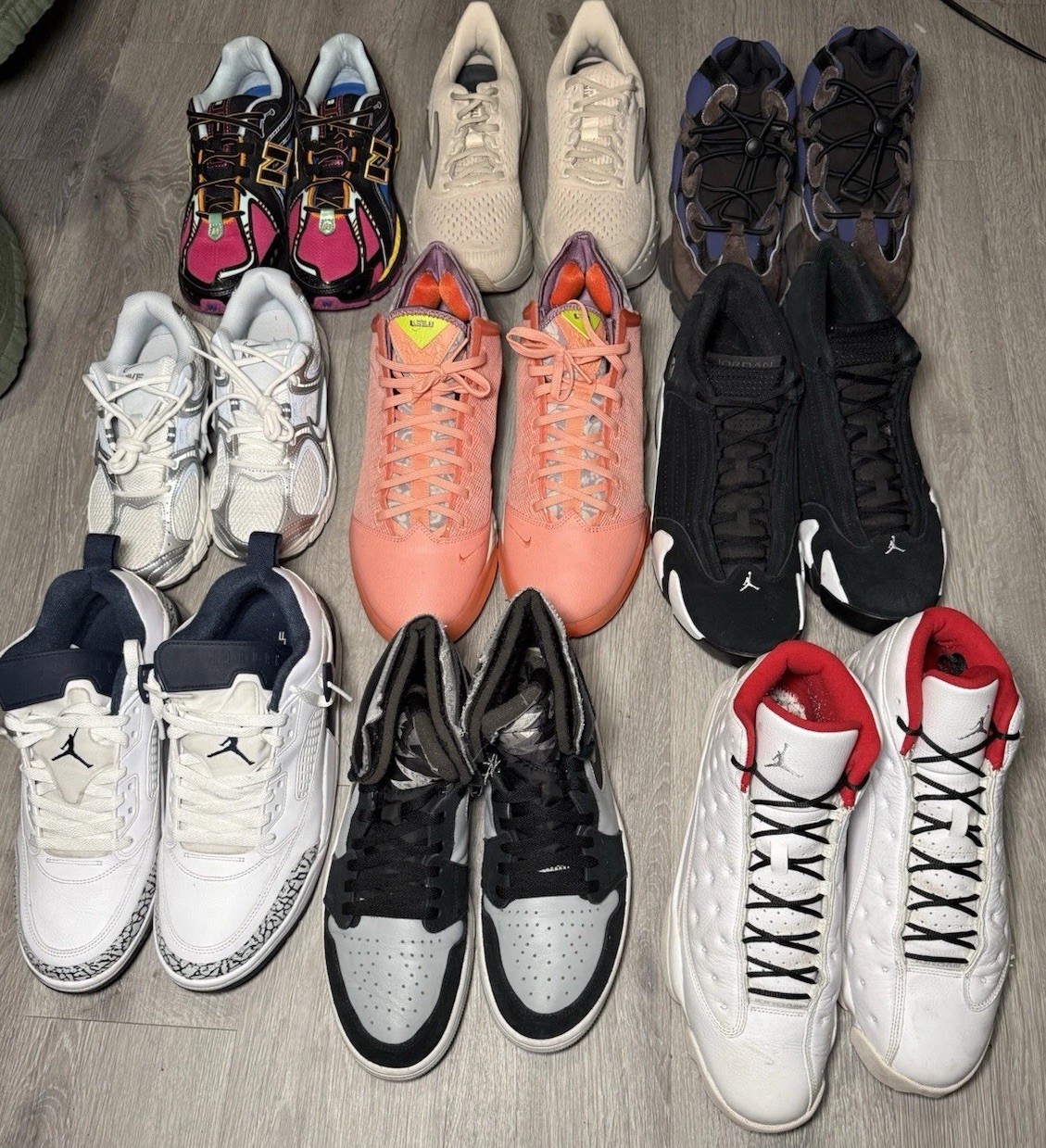 Shoe Lot Bundle Of 9 Pairs Mix Brands