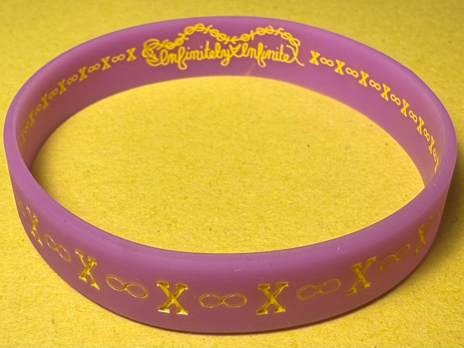 8&Prime;x2.5&Prime; Infinitely Infinite brand ∞x∞ infinite loop psalm 147:5 wristband