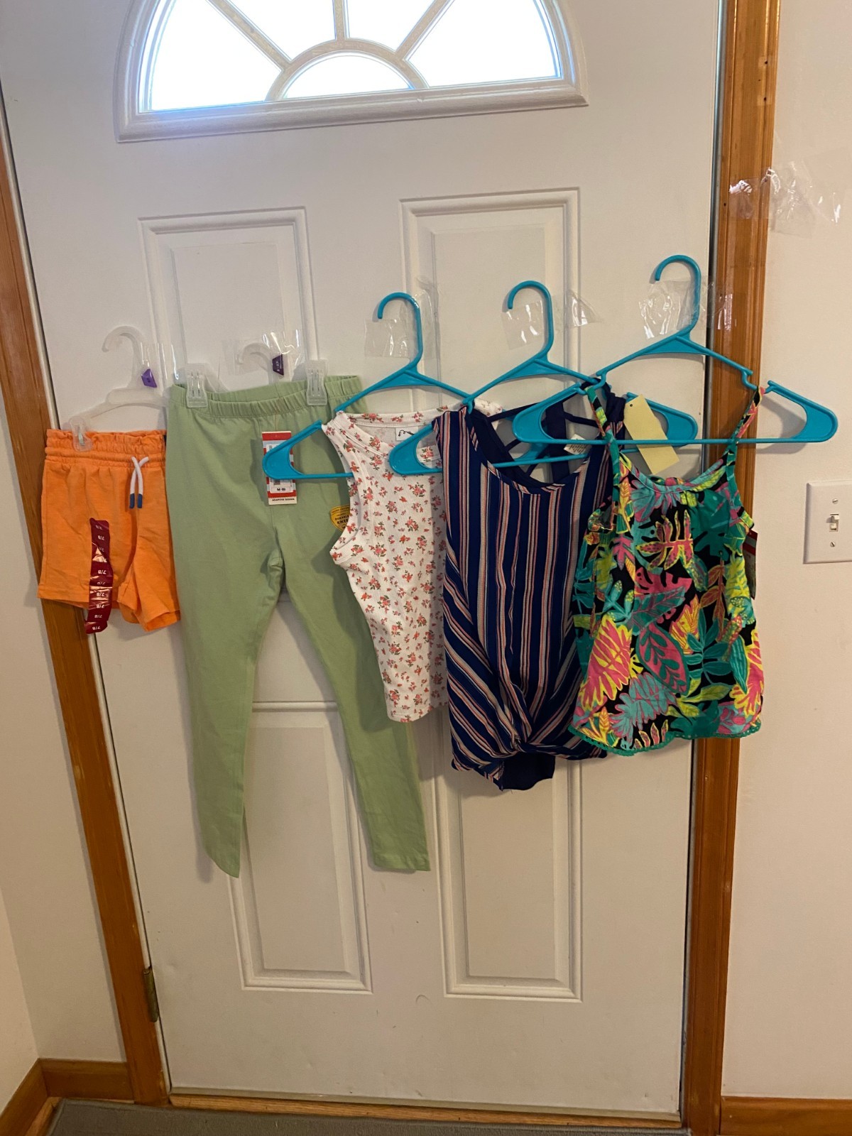 BRAND NEW LOT OF 5 GIRL&rsquo;S SIZE medium 7/8 and 8 CLOTHING