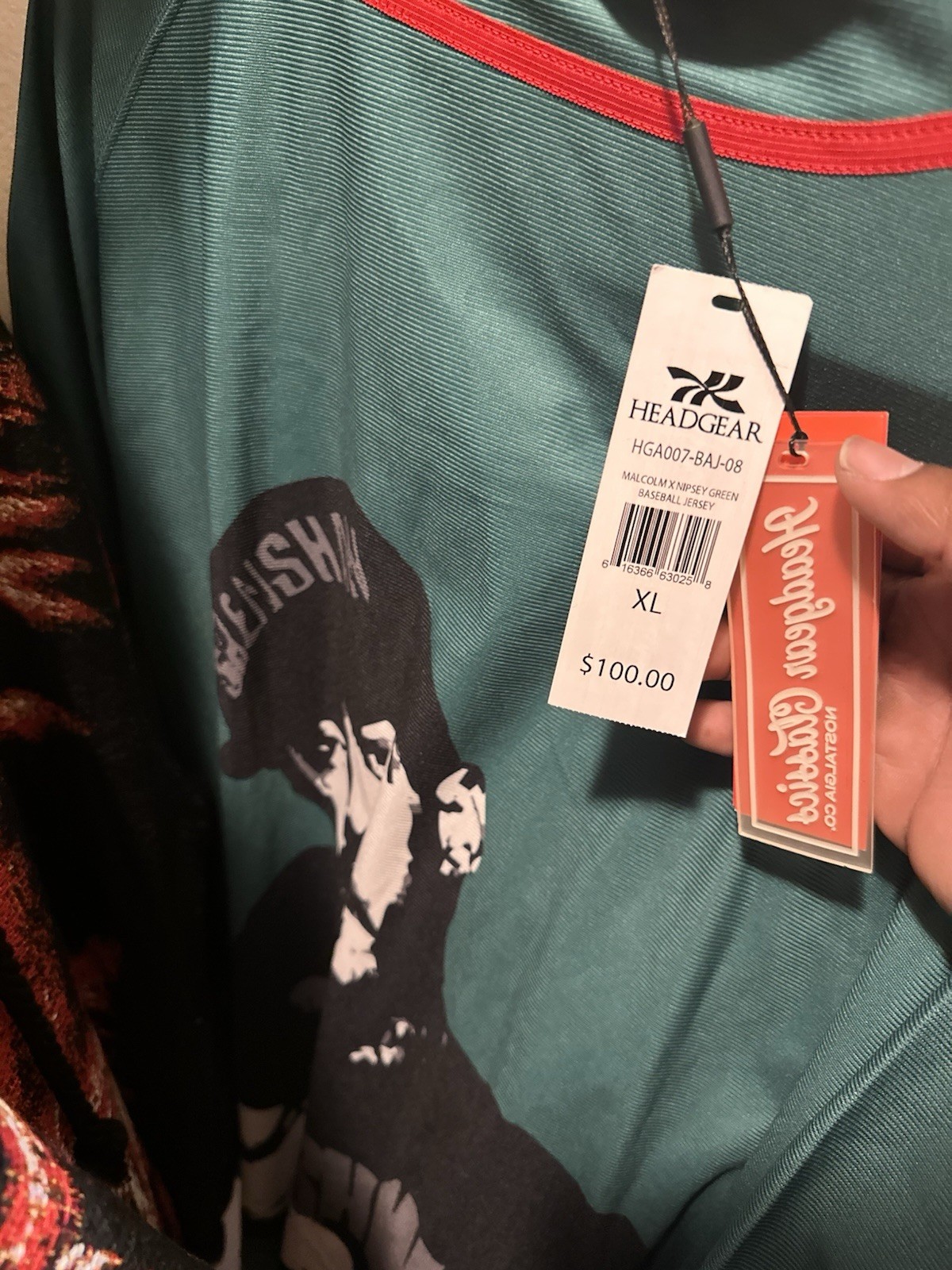 Headgear & Watson Studios XL Unisex Denim Tops, Graphic/Plaid Baseball
