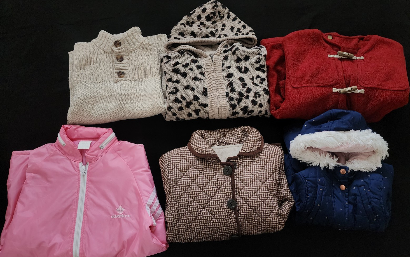 Girls Coats and sweaters variety bundle ages 2-14