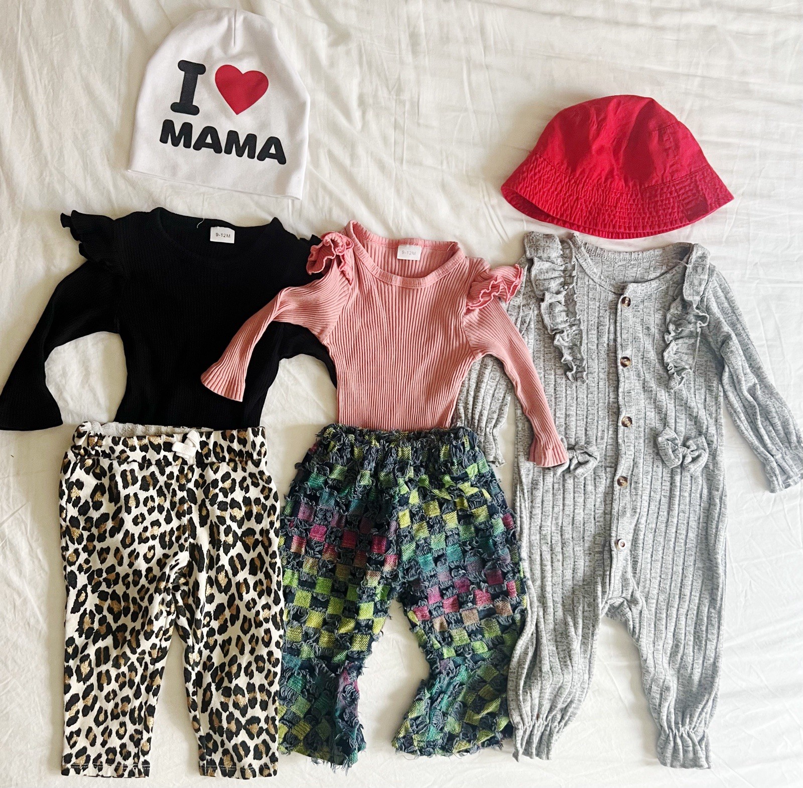 Lot Of 7 Toddler Girl Clothes Outfits Size 9-12M Gap, The Children’s Place More