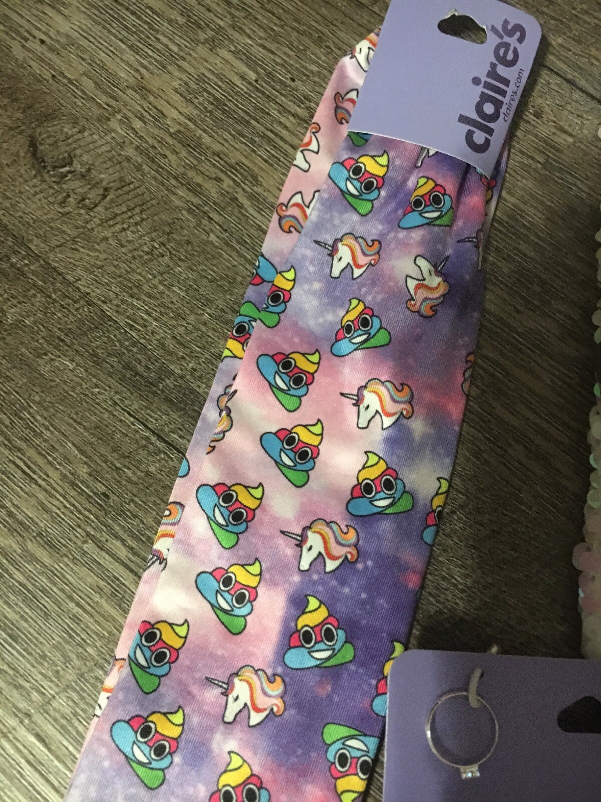 Claire’s Emoji Unicorn Bag Sleep Mask Squishy Jewelry Lot Justice Stickers