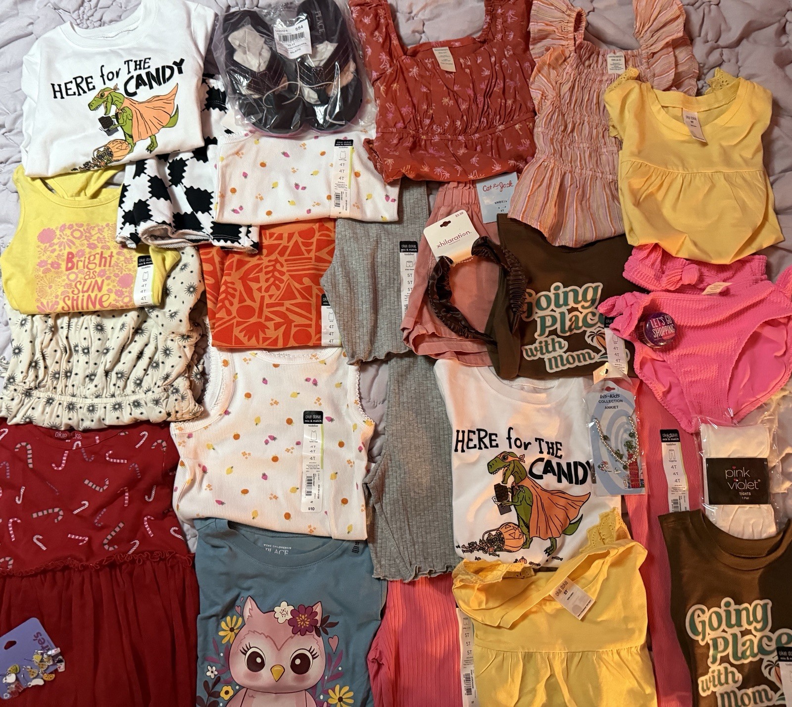 Girls Clothing 34 Lot 4T 5T 4/5 Tops Shorts Leggings Dress Swimsuit Bikini NEW
