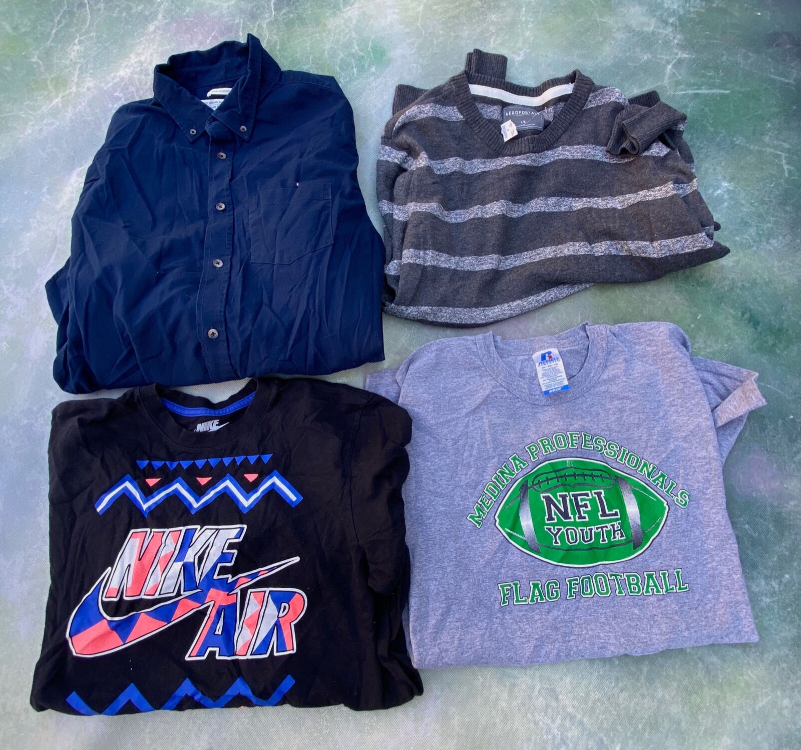 Lot of Vintage Men&rsquo;s Clothing Lot Nike Jordan Adidas Sizes S M L XL.