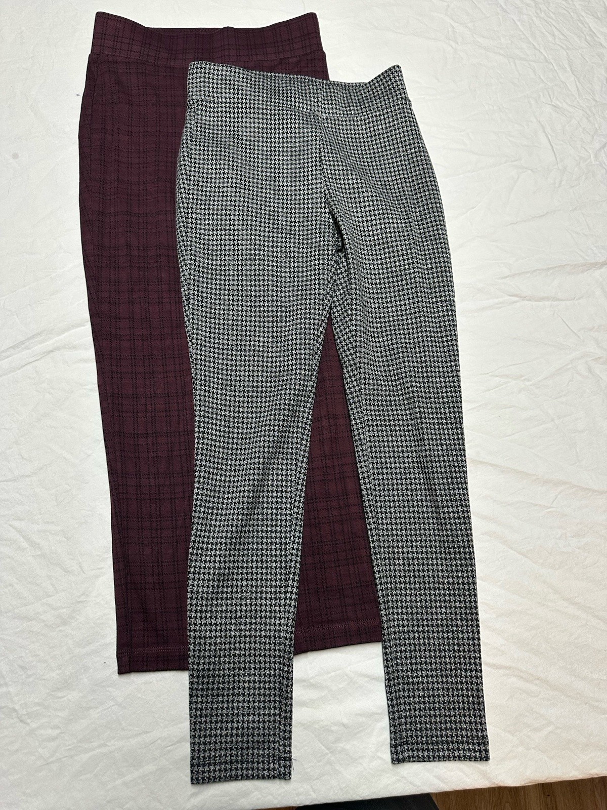 Lot Of 2 Pairs Loft Petites Pull On Pants Womens Size Small Petite Ankle Stretch