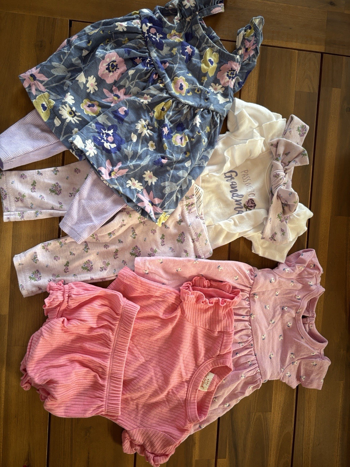 Carter&rsquo;s Cat & Jack Baby Girl Clothing Lot 0-3M 6M Cotton Floral Pink