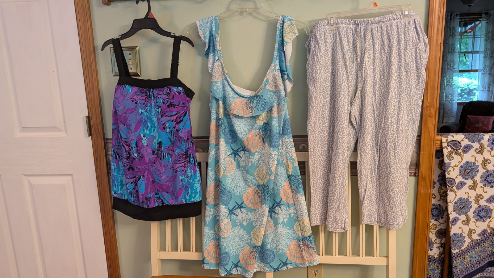 Woman 2X Vacation Bundle Time and Tru Dresses Skort Swimwear PJ Tops Excellent!