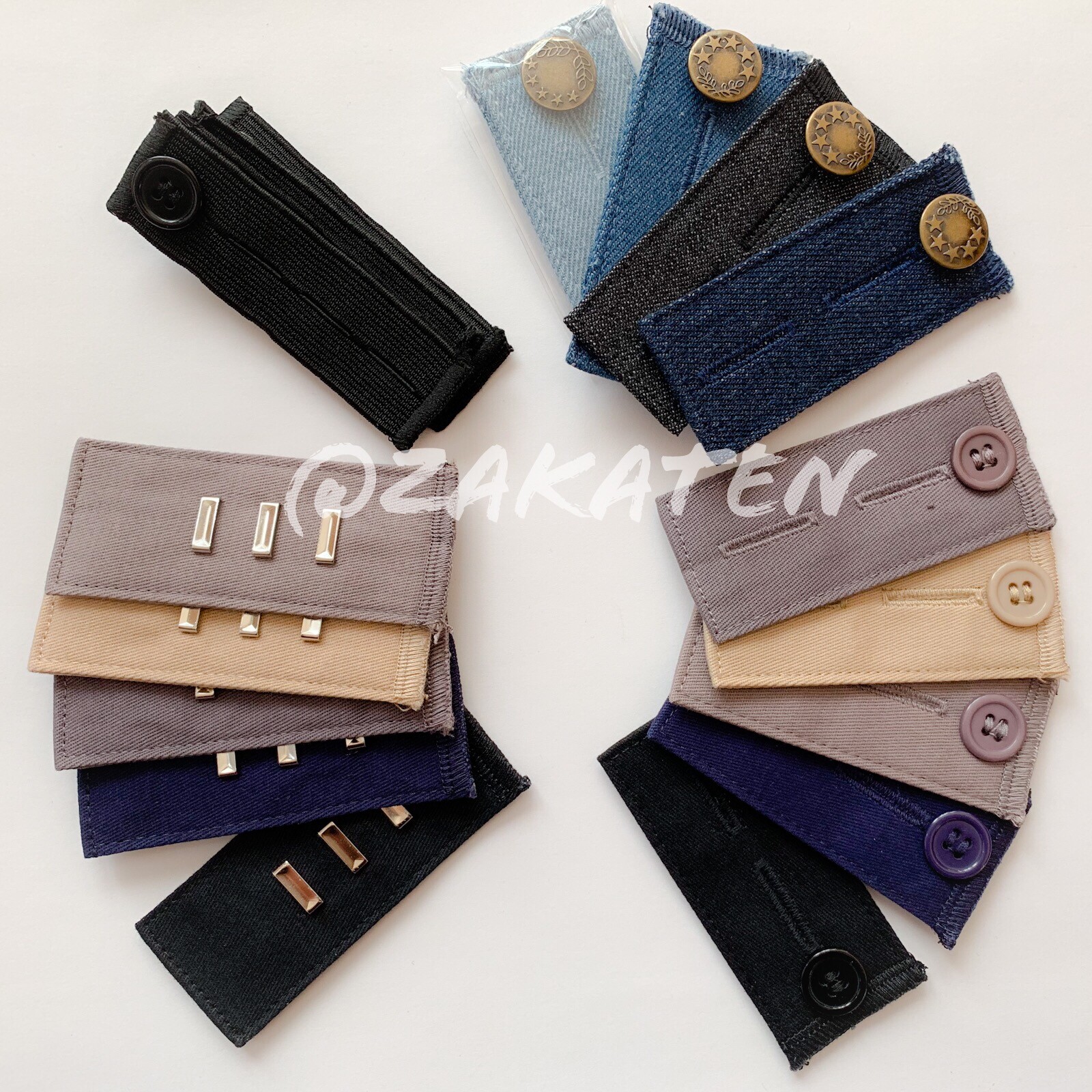 2PCs Hook & Button Waist Extender for Jeans, Skirt, Pants & Khakis US Seller