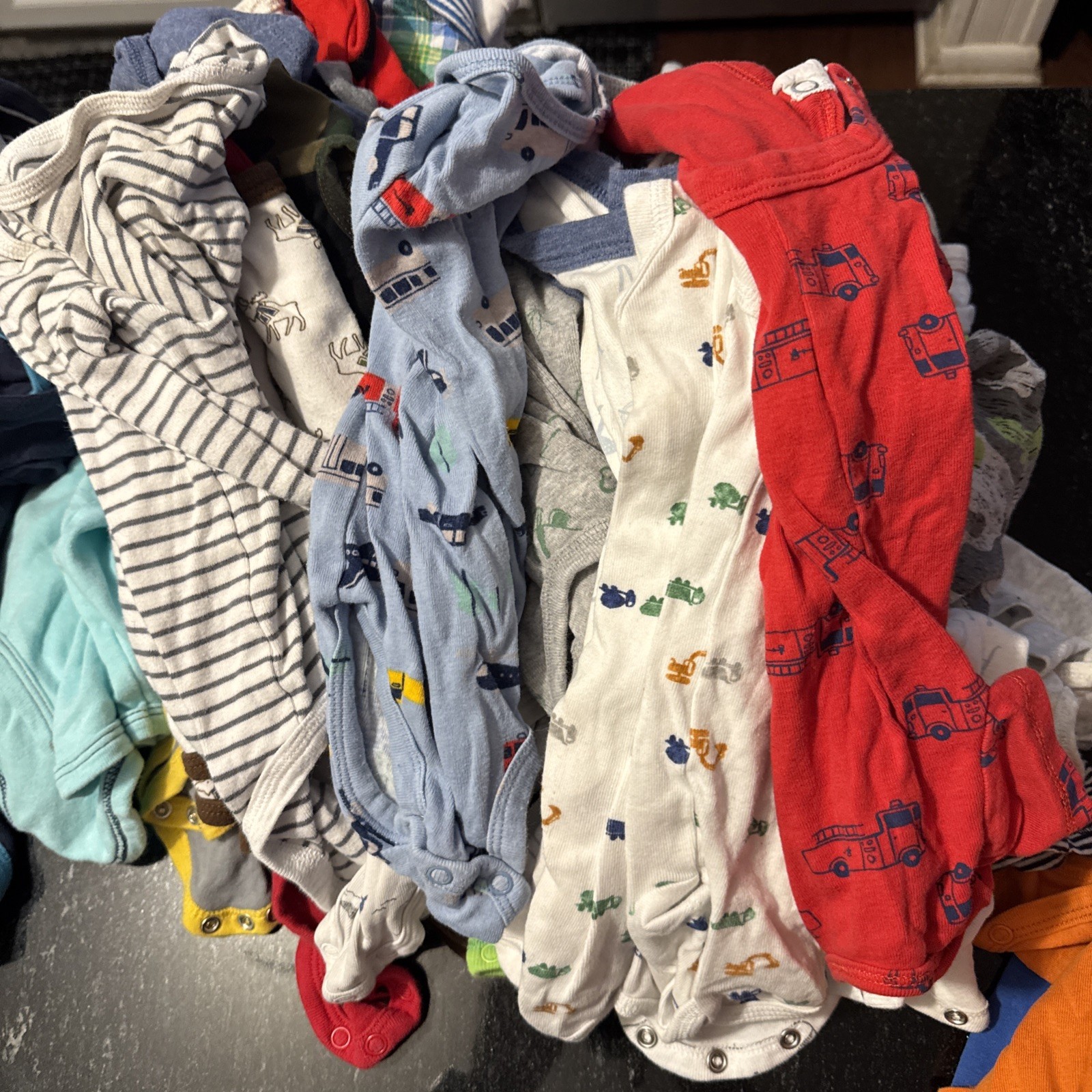 66 Piece 6-9 Months Baby Boy Mixed Clothes – Carters Gerber Koala