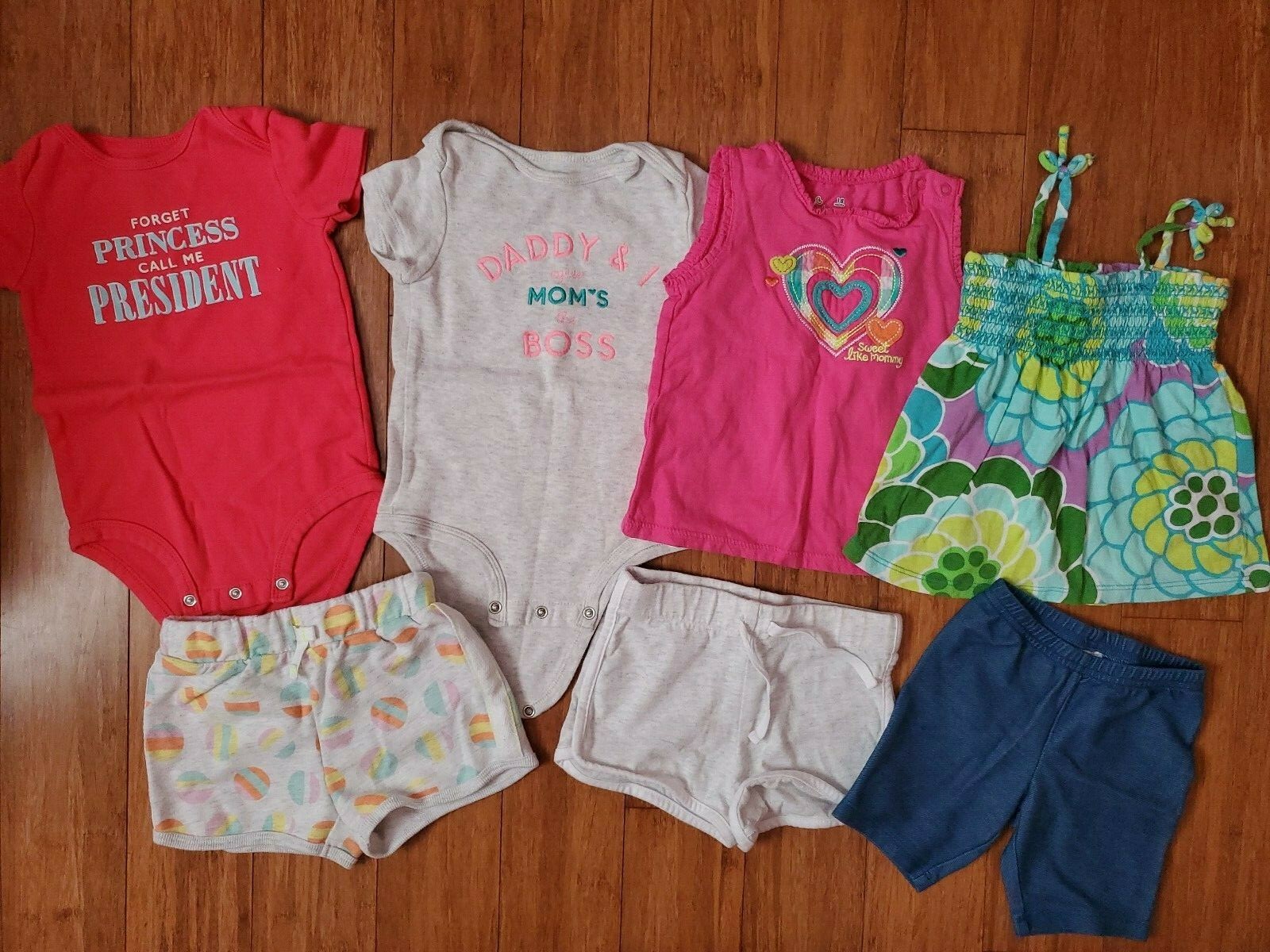 Gap Carter&rsquo;s OshKosh Baby girl clothes tops shorts tanks 18 months