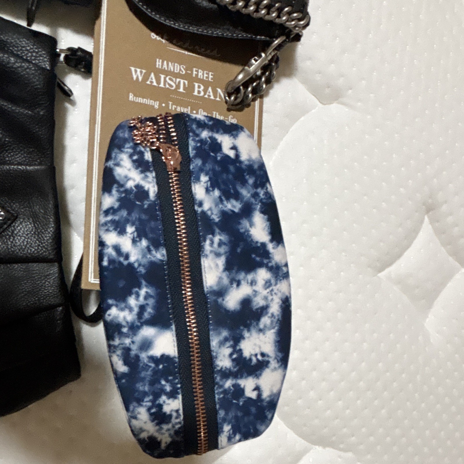 Lot of 8 Small Handbags, Clutches & Pouches Tie-Dye Faux Leather Black Blue