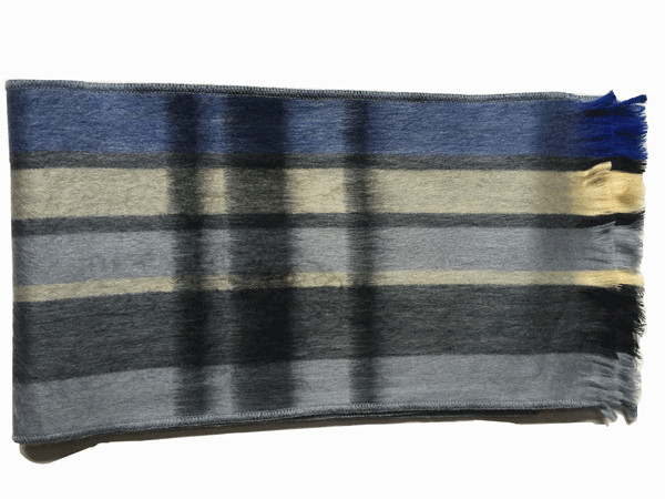 WHOLESALE LOT OF 10 BIGGER SIZE! STRIPED ALPACA JOSE SCARVES 80&Prime; x 12&Prime; 3V
