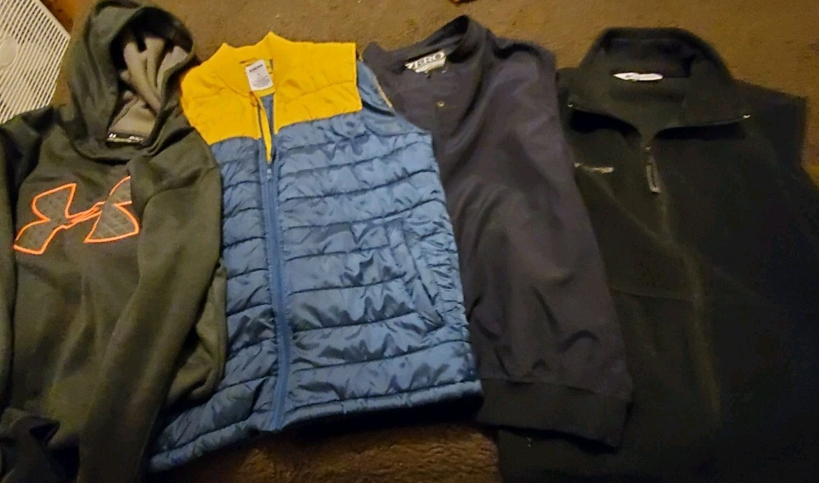 Spring Fall lot of 4 Family Vest Sweatshirt Mixed Set Excellent Condition