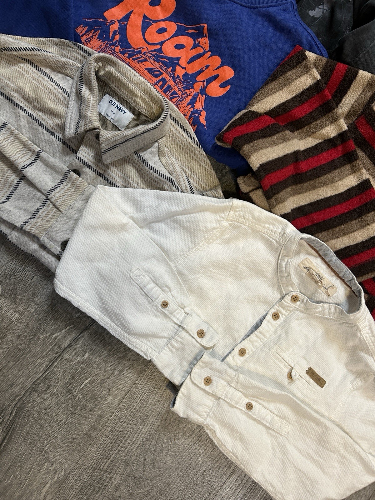 Zara H&M LOGG Medium 7 8 Boys Old Navy Clothes Lot Hoodie Flannel Shirts Kids