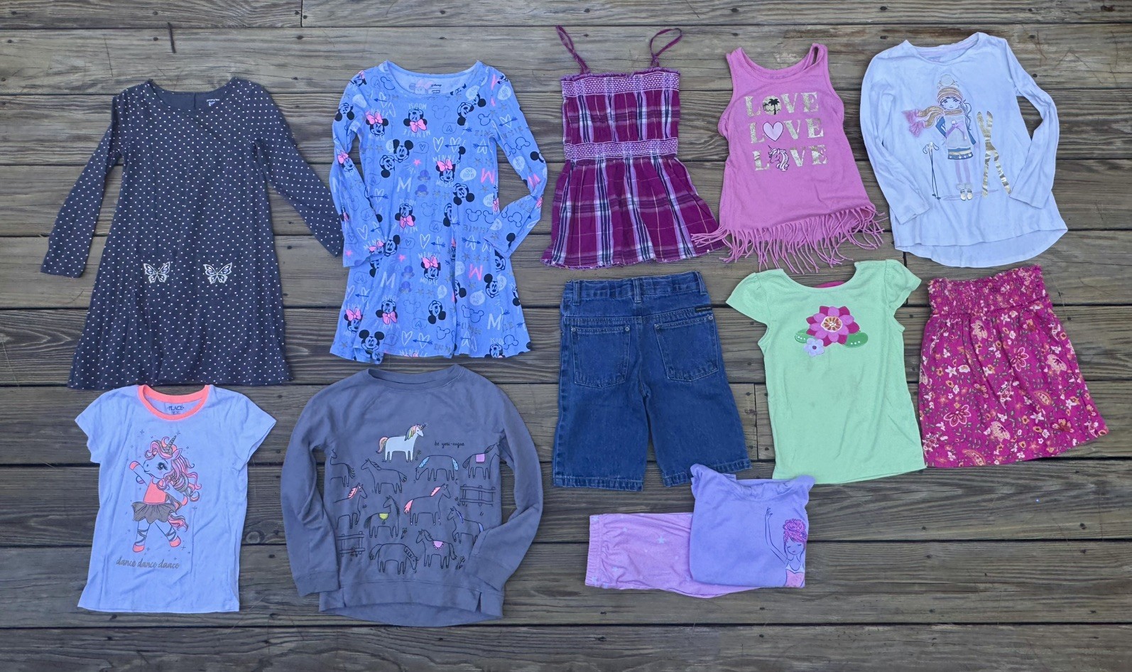 Trendy Girls Clothing Lot Sz 5-6, Gymboree Calvin Klein, Place, Old Navy, 12 pcs
