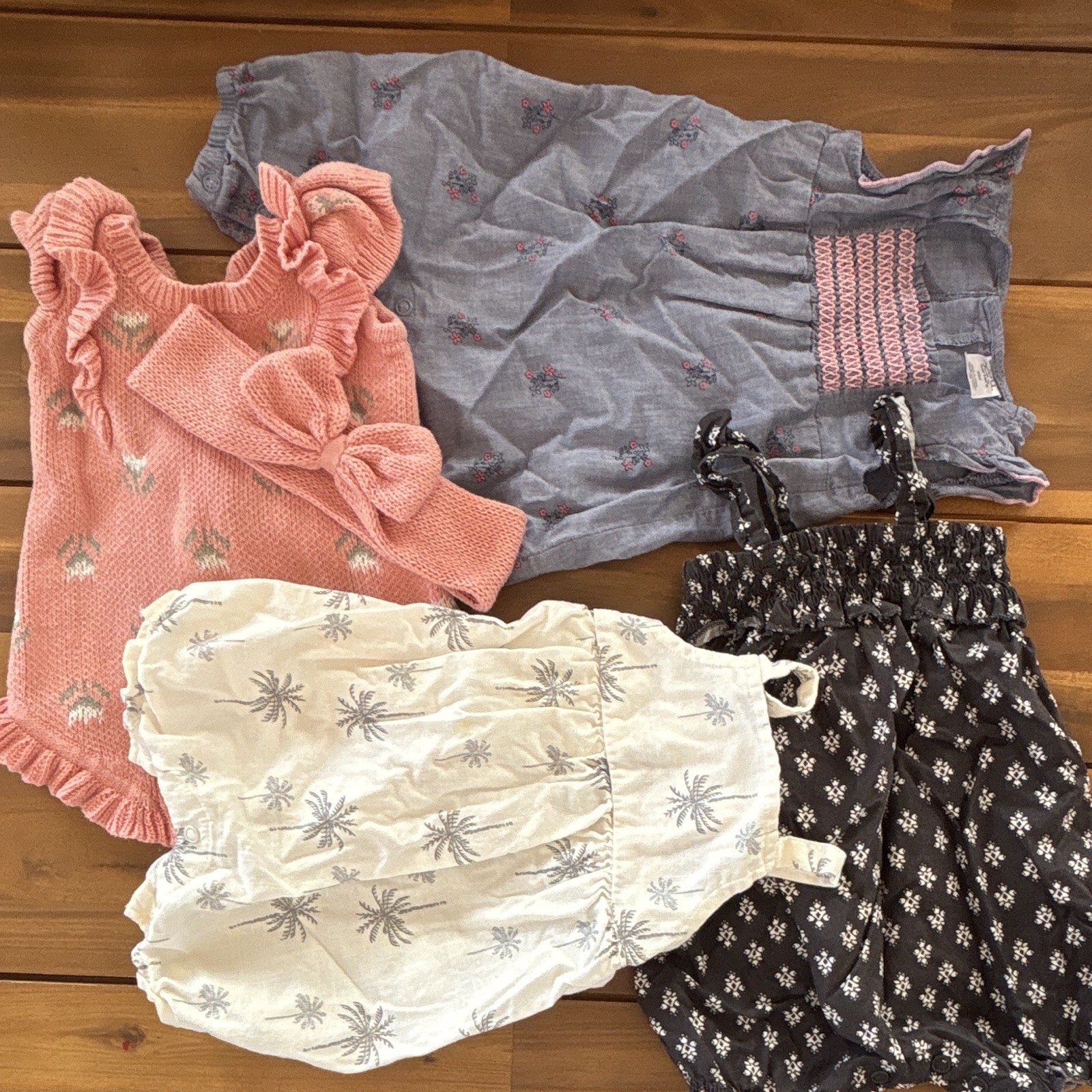 Carter&rsquo;s Nicole Miller NY Baby Girl Clothing Lot 0-3M 3M Cotton Floral