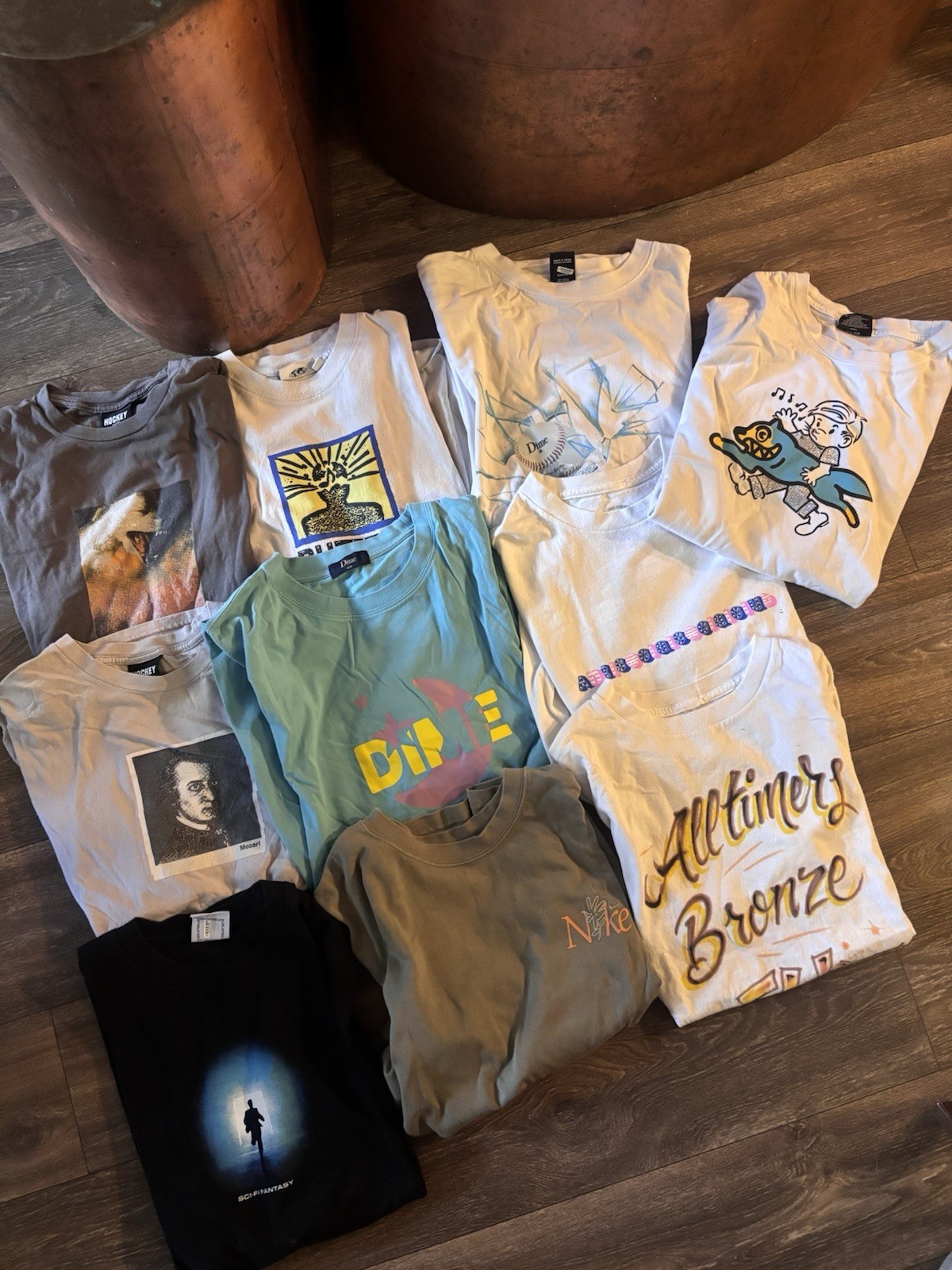 M Skate, streetwear, ice cream, hockey, sci fi fantasy, nike t shirt lot x10