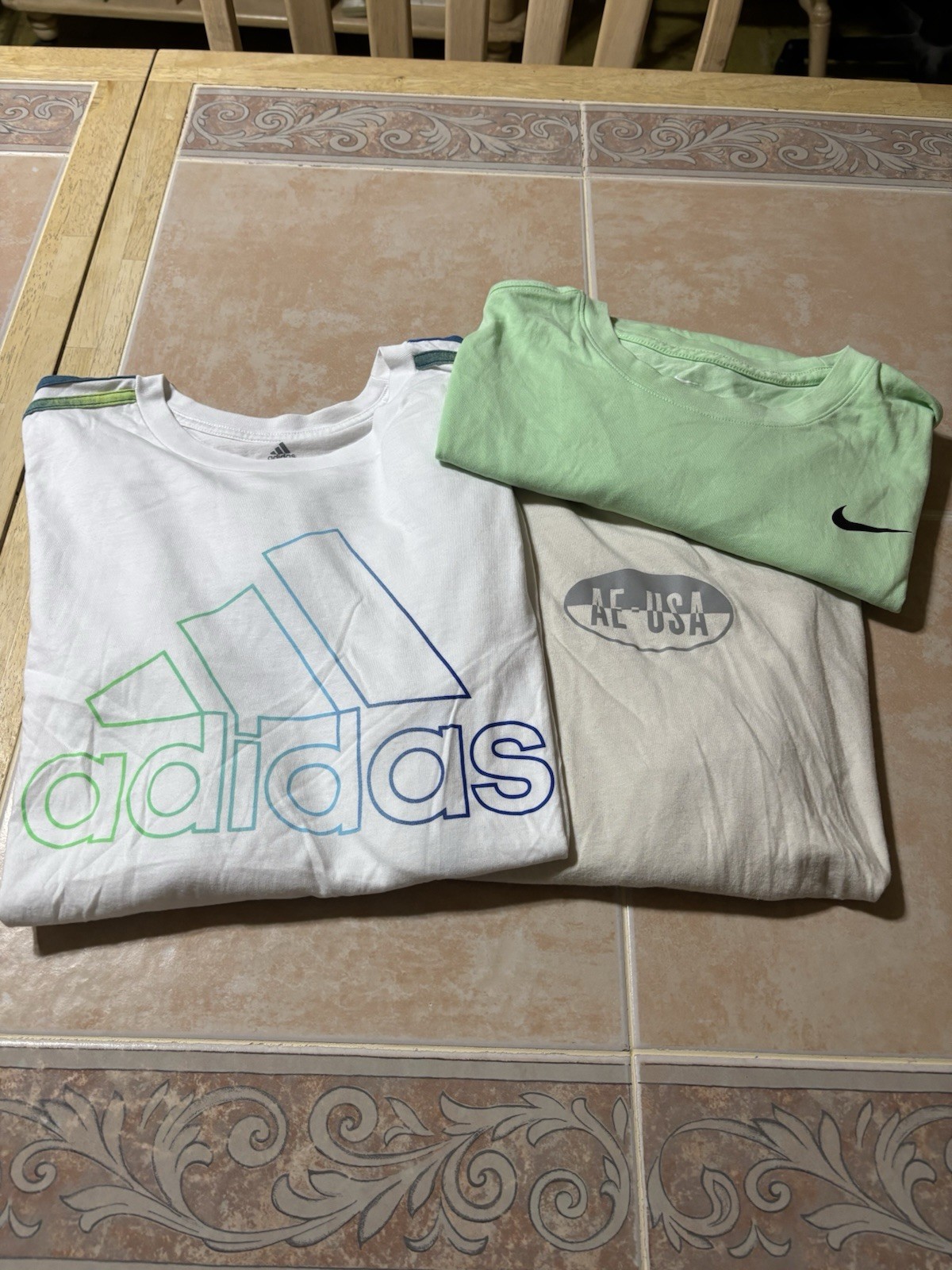 Lot Of Boy, Mens Casual Tops/3 Items/Sz L/2 Long Sleeve, 1 Short Sleeve/NICE!!!!