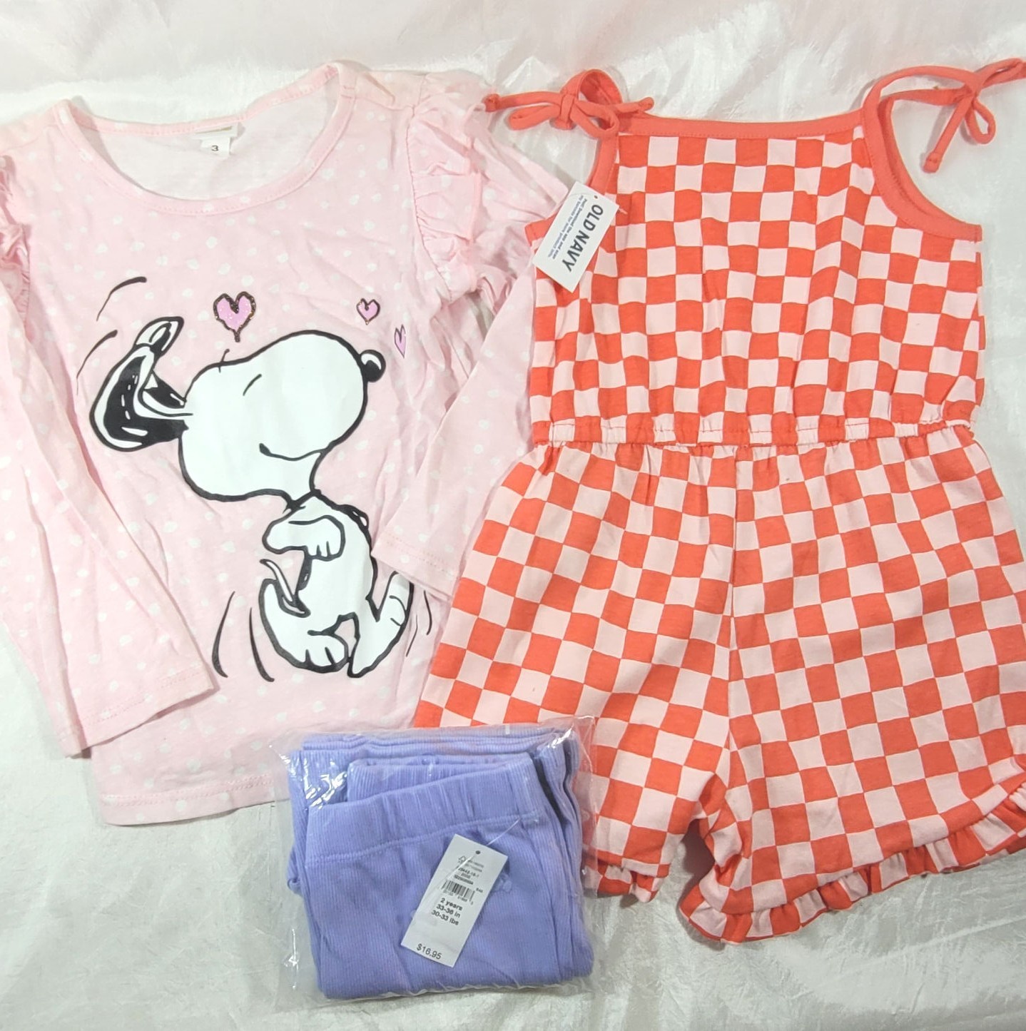 LOT: 18Pc Baby Toddler Girl&rsquo;s Clothes – Old Navy, Cat & Jack, Carters – 2T-4T