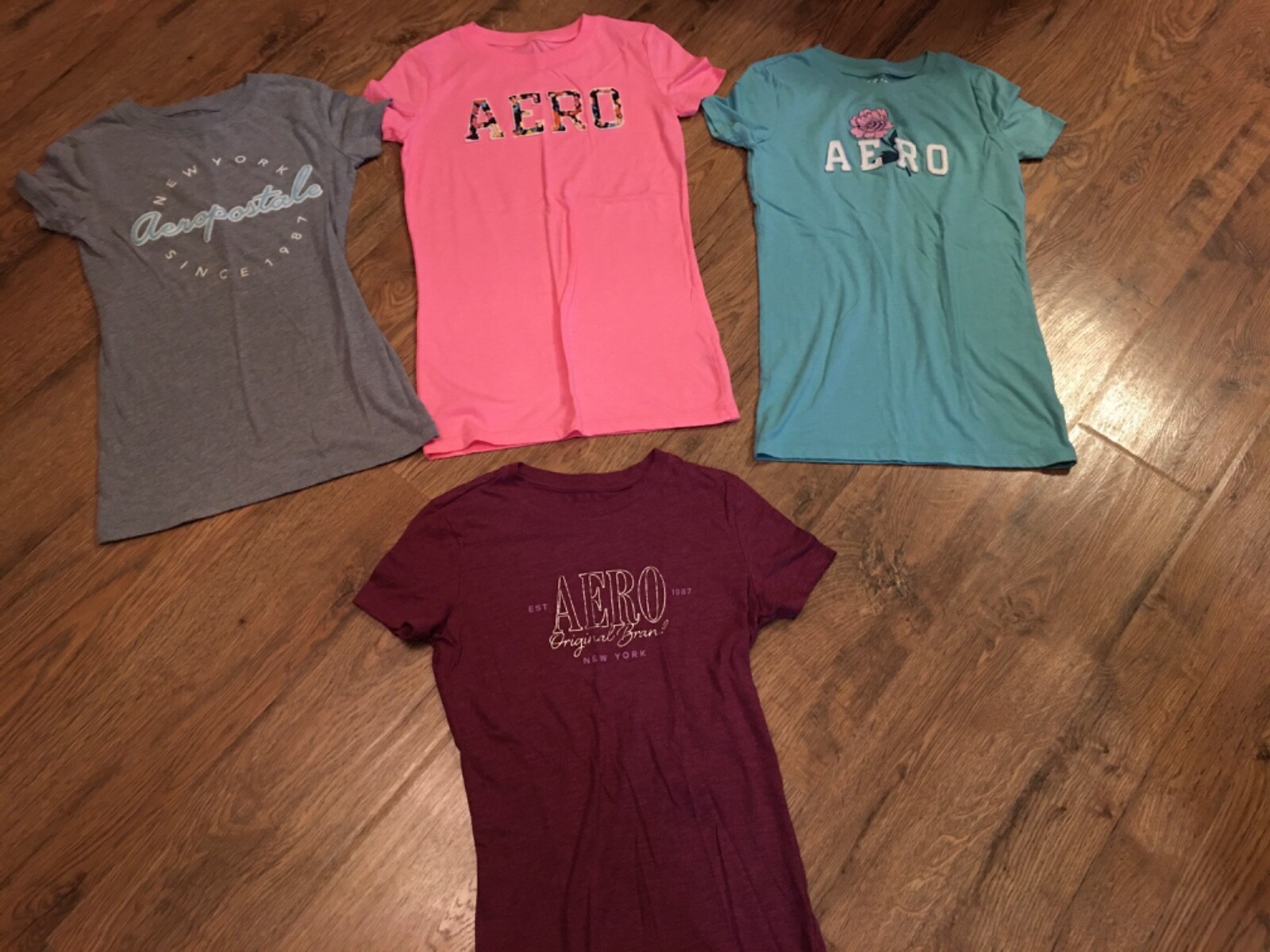 Girls size XS Shirts~clothes lot of 8 Pcs.~Aeropostale Shirts~Classic Crew~EC