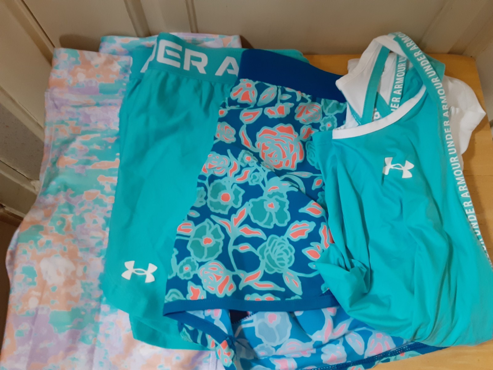 Under Armour Youth Girls Lot Size YXL NEW WITH TAGS (3 Pair Shorts/ 1 Tank Top)