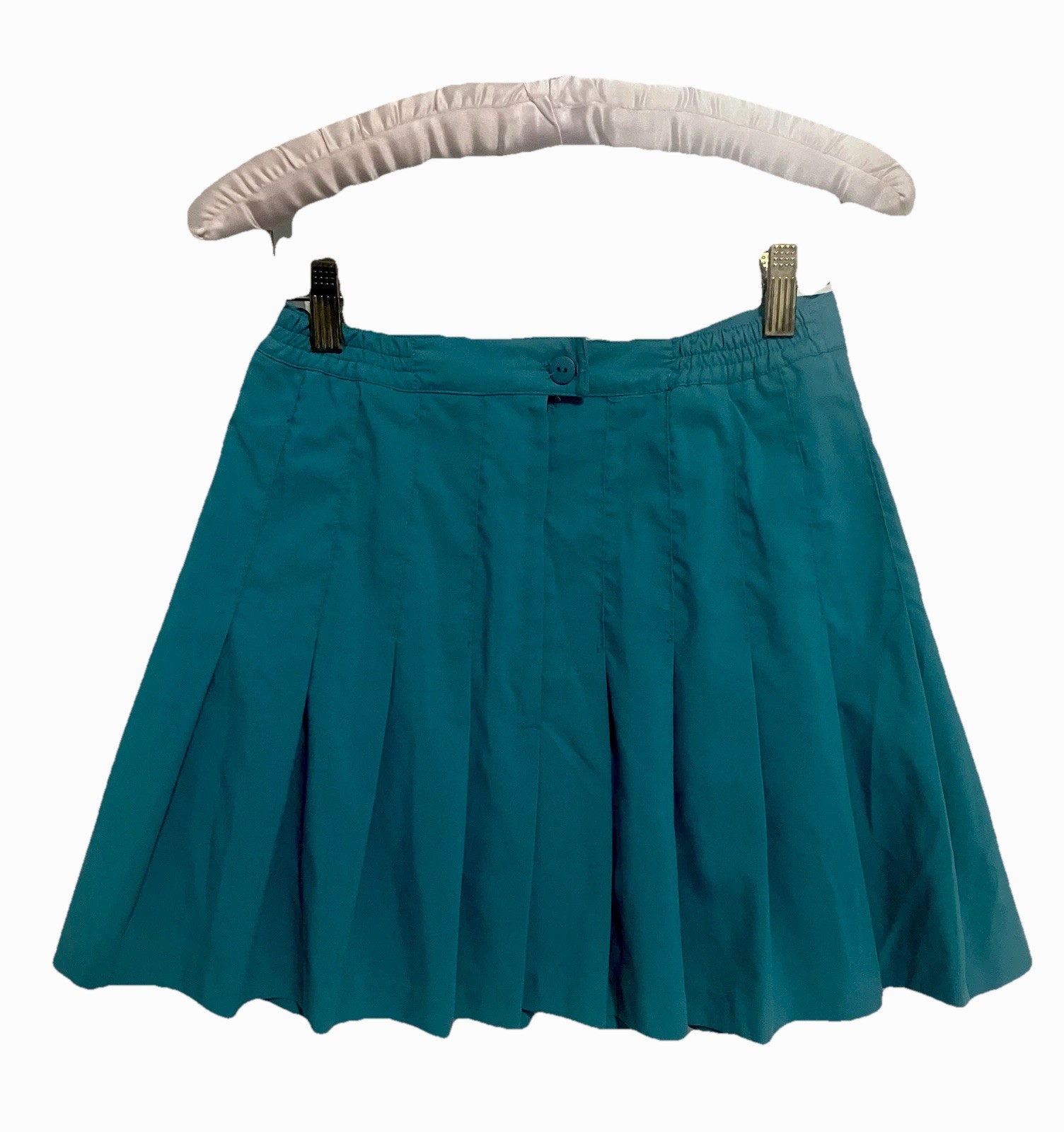 Vintage 1980s Sportswear Lot Teal Mini Pleated Tennis Skirt Set in Small Size 4