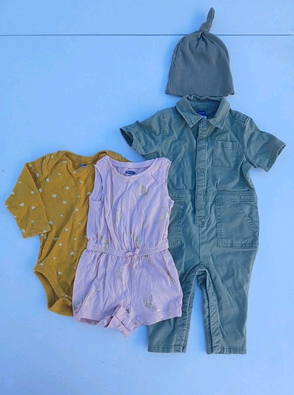 Baby Girl Clothing Lot 6-12m Mixed Old Navy 4Pcs