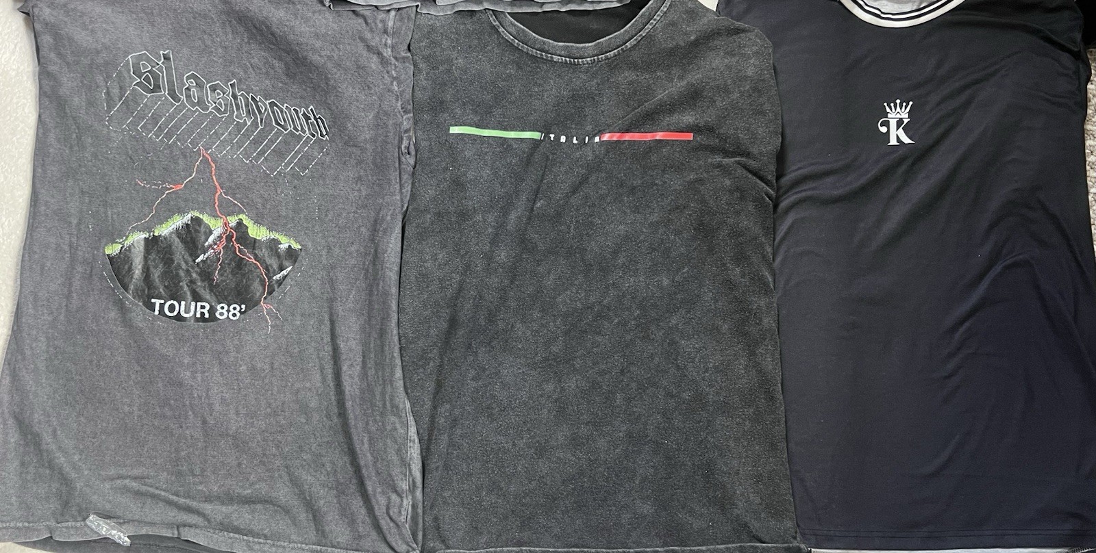 Y2K Graphic Tee Bundle Size M | Hellstar Racing MTV Washed Tees