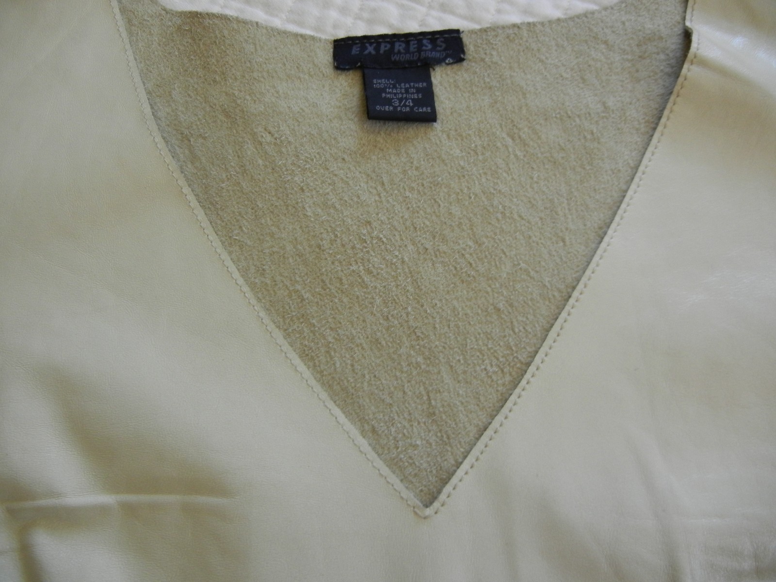 Womens NWT EXPRESS Tan Leather Skirt & Tank Shirt Set~Lined Soft & Stunning!