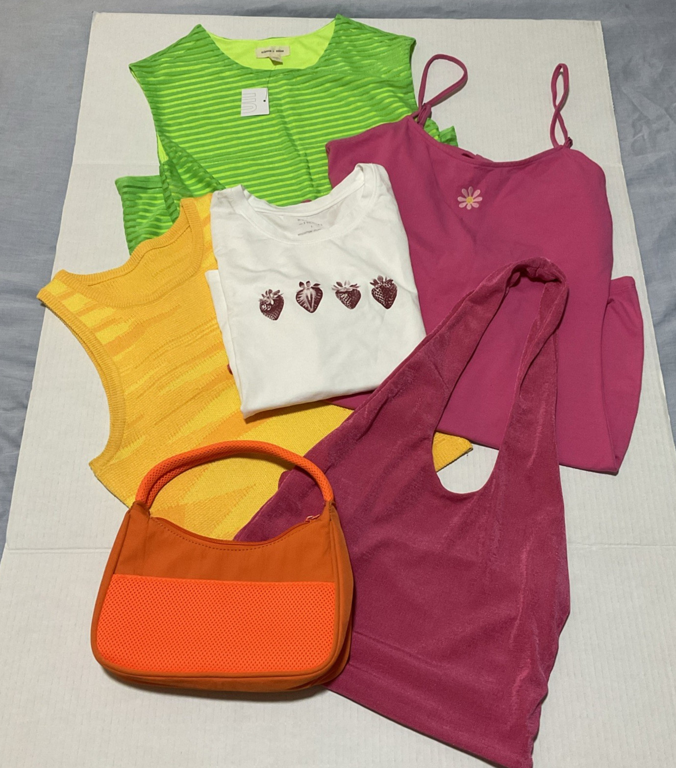 6 Piece Lot Womens Y2k Rave 90s Style Clothing Babydoll Grunge Fairy Cute Blonde