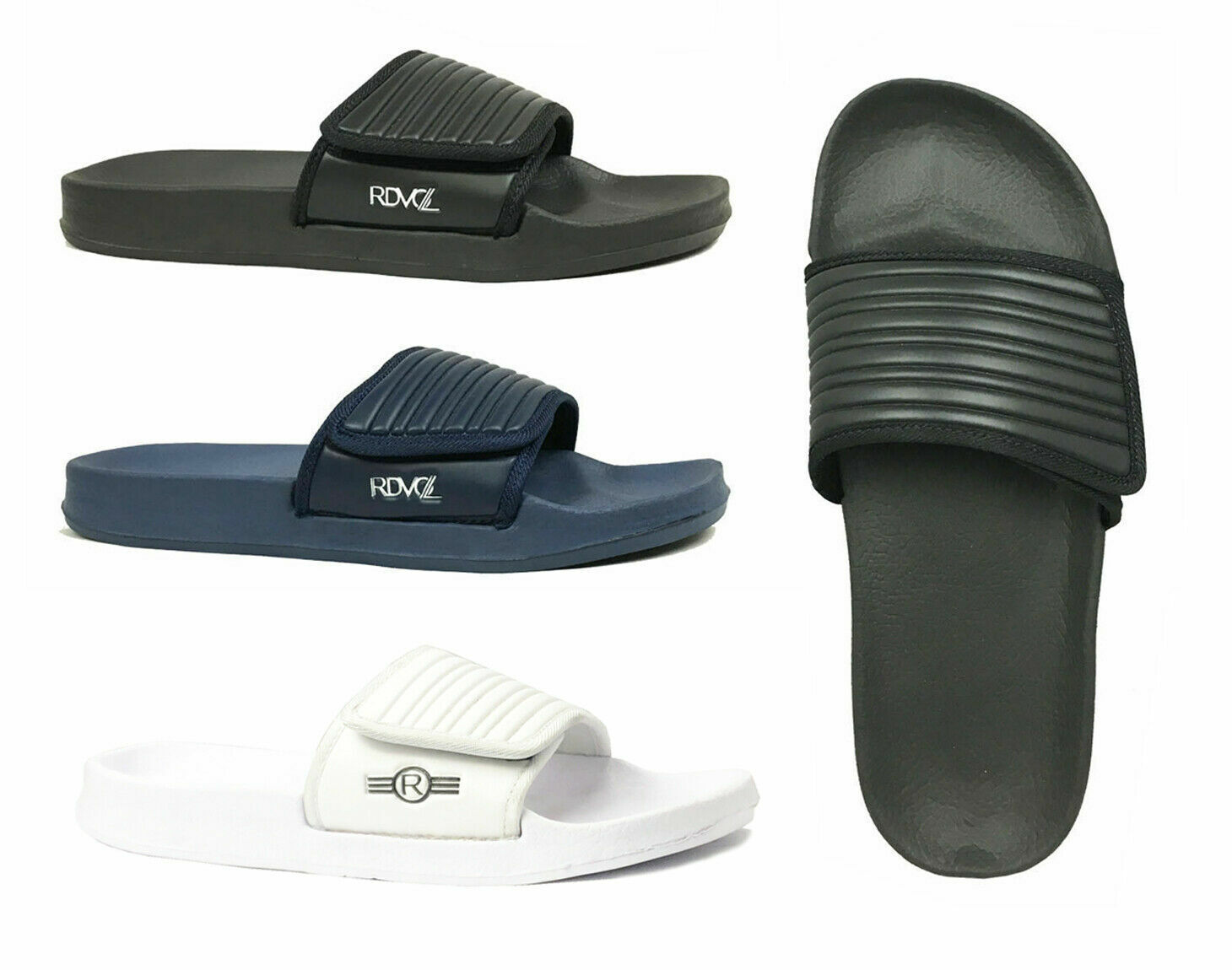 Wholesale Lot 36 pairs Men&rsquo;s Basic Slides Sandals Gym, House, Comfort Walking