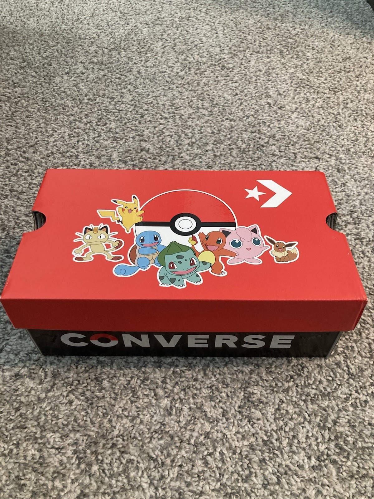 New Pokémon All Star Converse Collaboration Shoes Size 4 Men, Size 6 Women US
