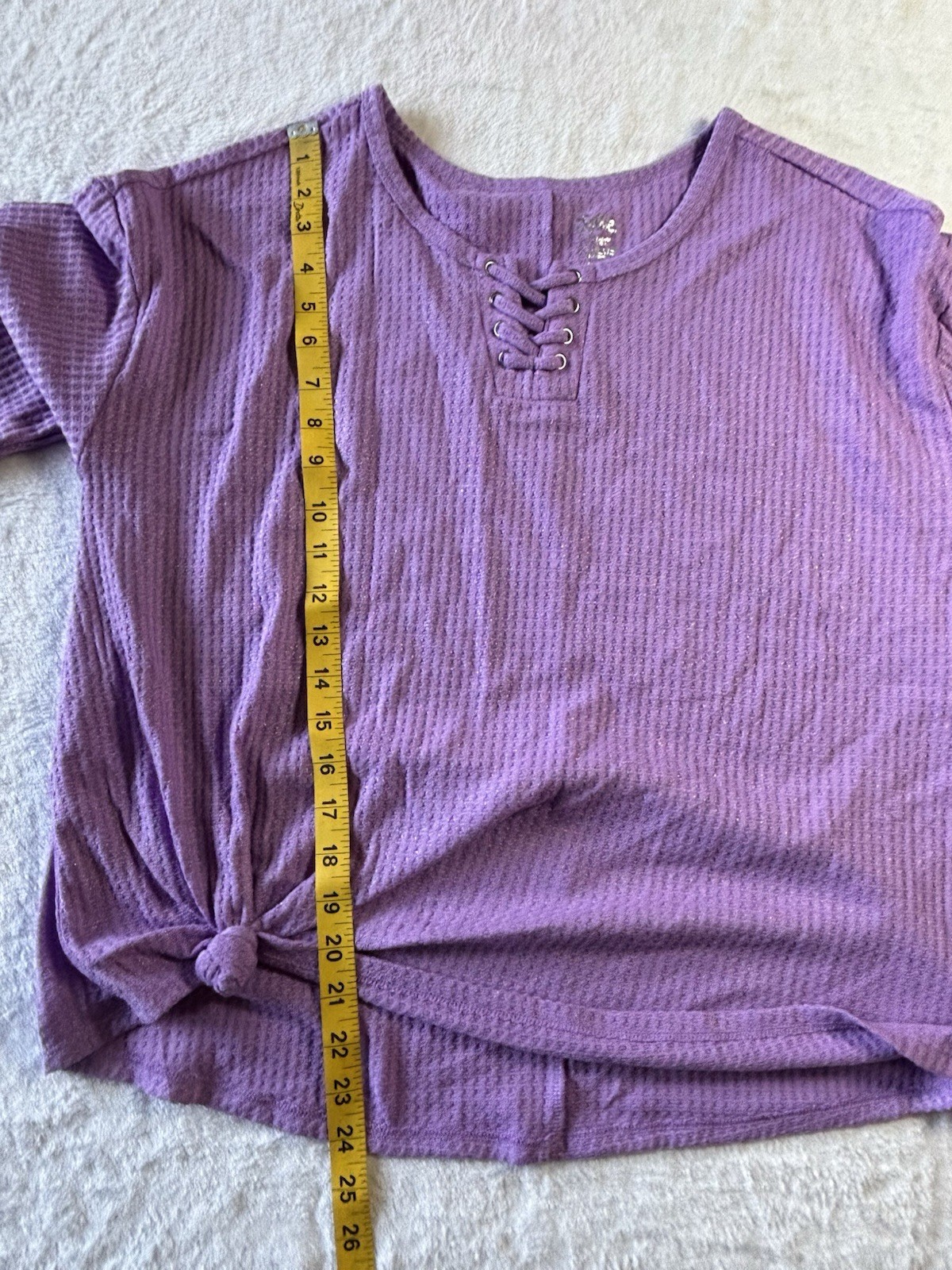 Justice Girls Lot of 2 Purple Top and Leggings Size XL Plus 16p/18p NWT Casual