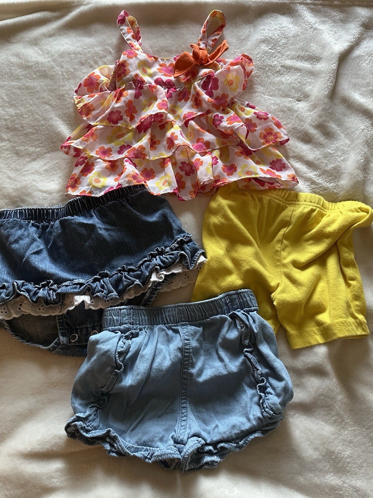 Baby Girl Mixed Clothing Lot Sizes 6-9-12 month Summer Gently Used