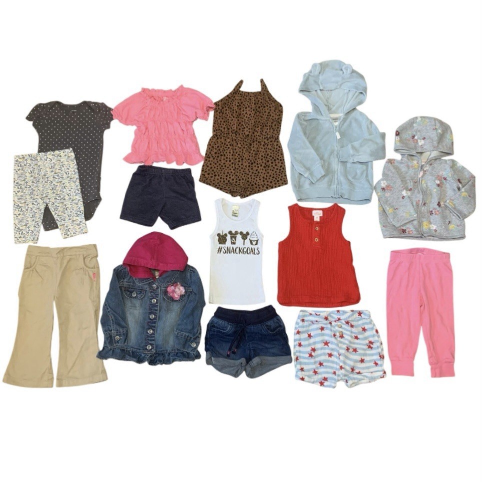 Baby Girl Size 12 Months Clothing Lot 14pc Outfits Cute Sets