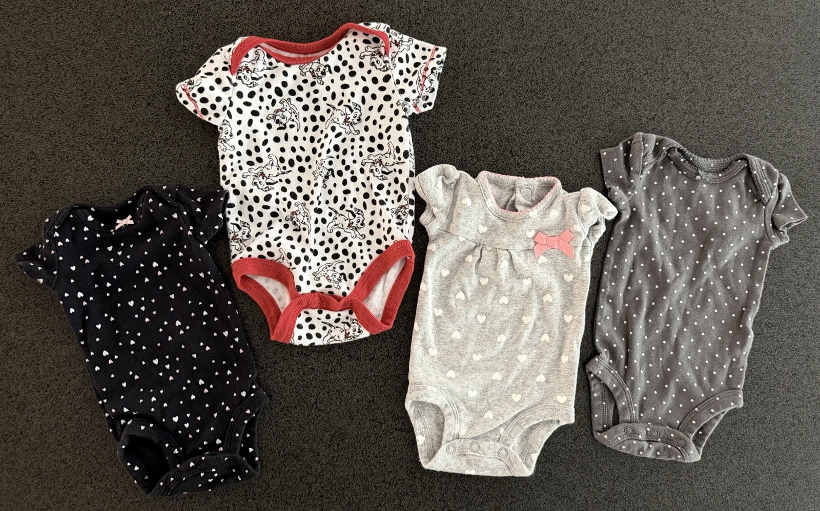 Baby Girl Newborn Bodysuit Lot of 22 Carter’s Gerber Disney Summer Short Sleeve