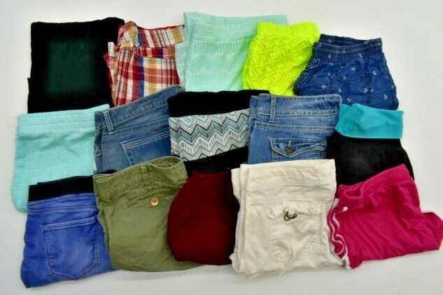 Wholesale Bulk Lot Of 15 Juniors 15 Summer/ Spring Shorts Skirts Capris Leggings