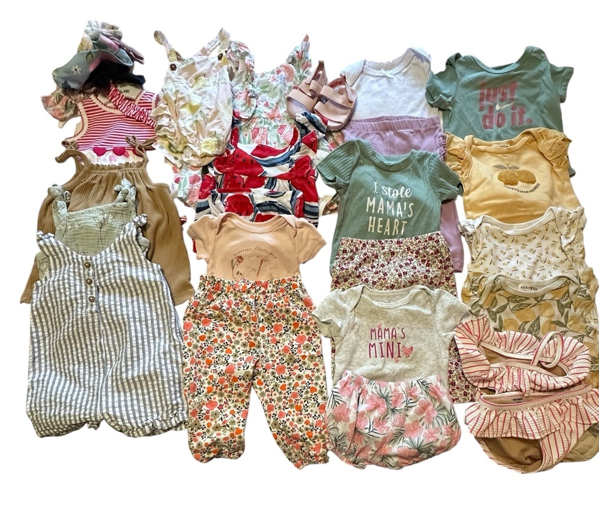 Infant Girls Clothing Lot of Size 3/6 Month Carter’s Burt’s Bees Bathing Suit