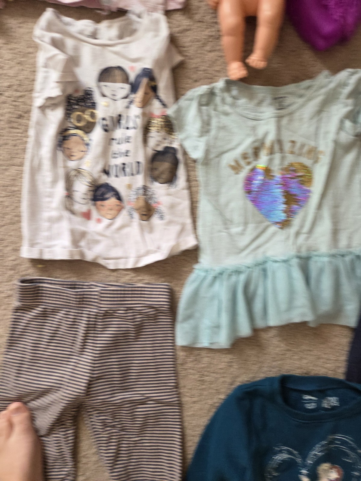 Lot Of Girls Clothes Size 5/5T Carter Jumping Beans Toys Blanket Dress