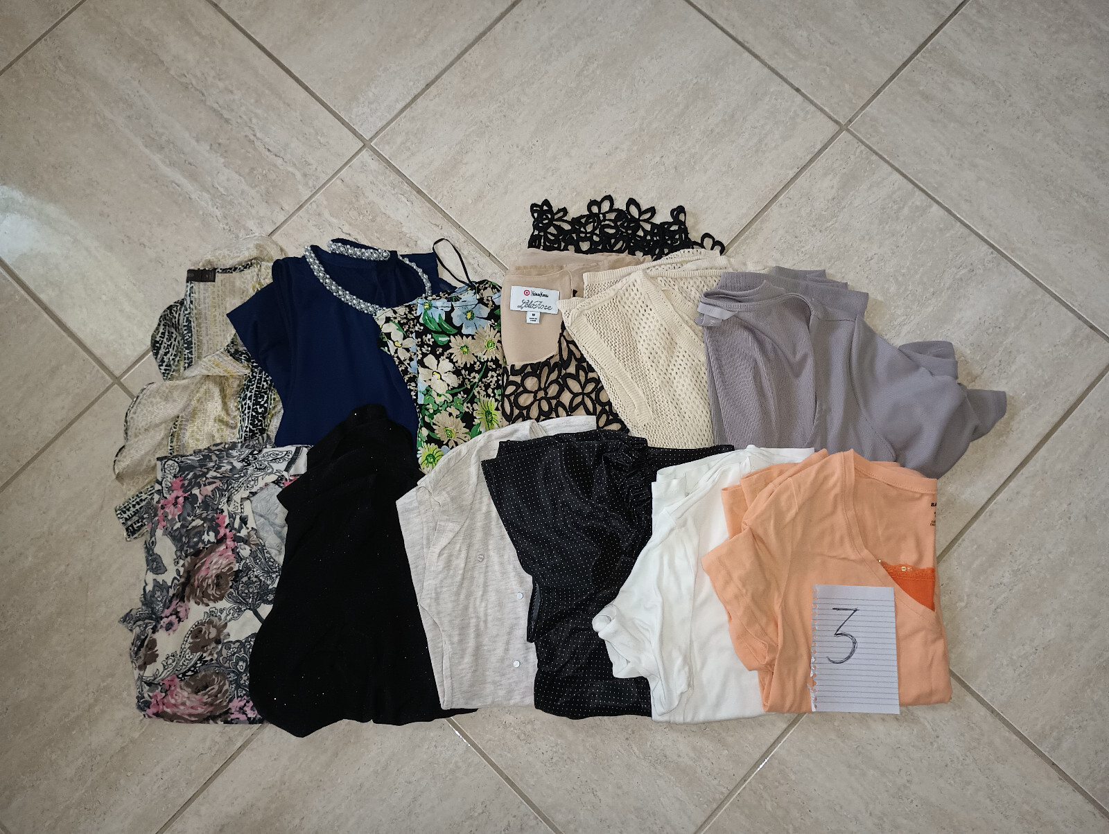 Lot of Miss Clothing-Tops & Bottoms XS, S,M,L.XL-Preowned